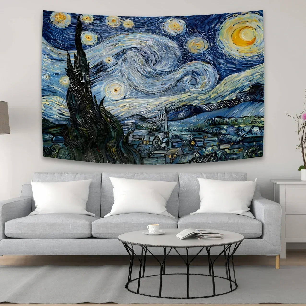 Van Gogh karya seni dekoratif permadani bunga matahari kamar rumah selimut dinding spanduk