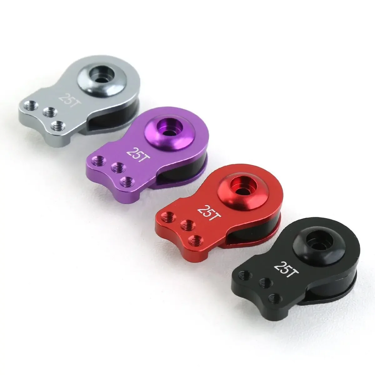 NEW 25T CNC Aluminum Alloy Steering Servo Swing Arm Horn For 1/8 1/10 RC Crawler Car Boat