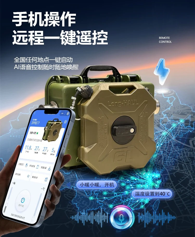 Prodotto - Riscaldatore da campeggio esterno Stufa riscaldante per pesca sul ghiaccio Riscaldamento a legna Riscaldatore da parcheggio 24v12v