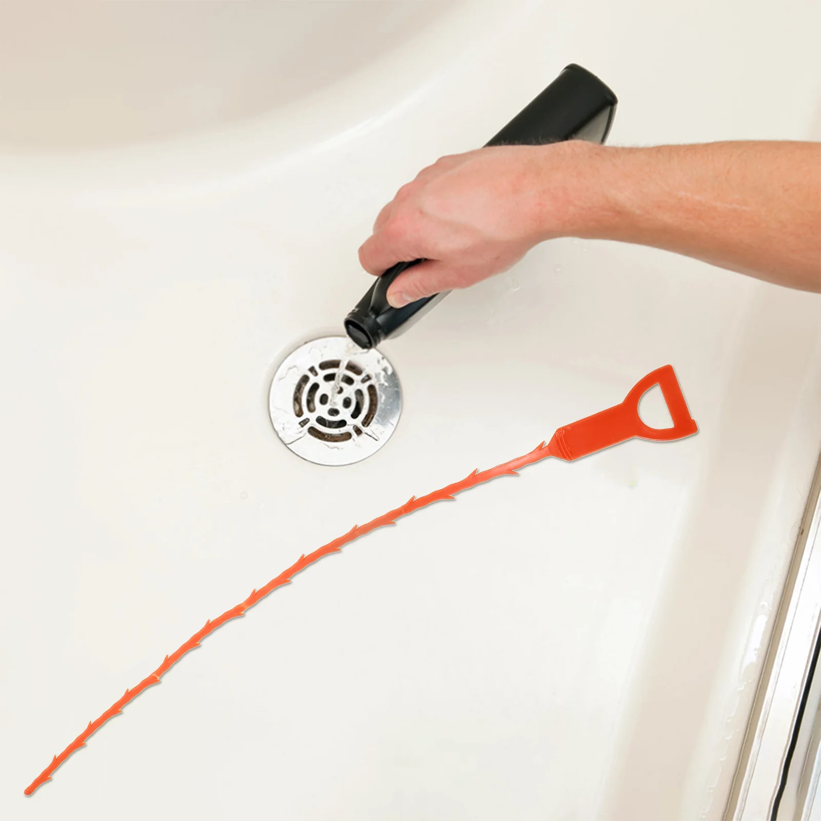 3 pezzi detergente drenaggio strumenti di sblocco rimozione intasamento serpenti lavandino vasca detergente bastoncini raccogli capelli verde