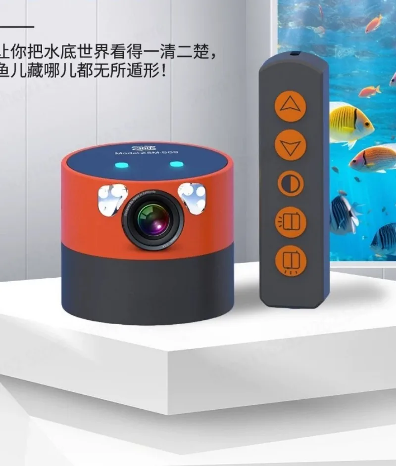 2199 360 Panoramic Rotating Underwater Camera Ultra HD with 7 Inch LCD 20M Cable Night Vision Waterproof