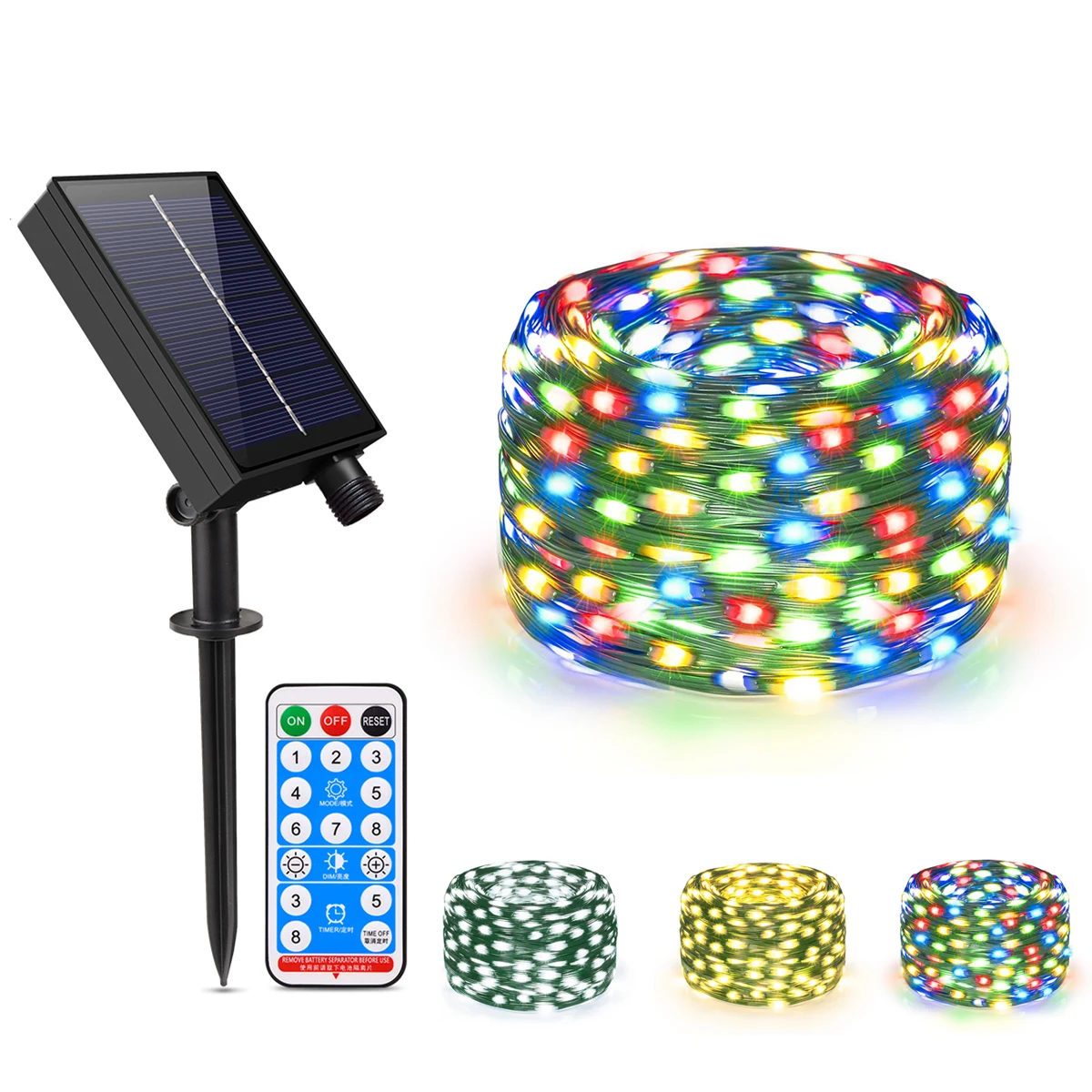 

100M/50M/30M/20M/10M Outdoor Solar LED Light String Xmas Holiday Party Festoon Street Yard Wedding Garland Ambinet Decoration