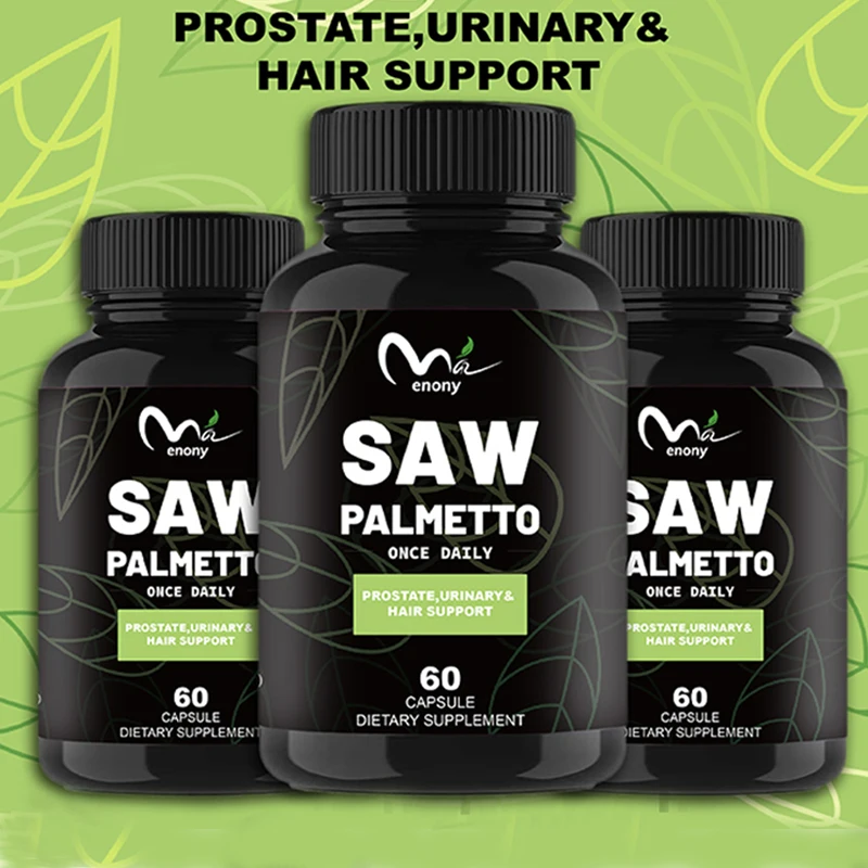 

Saw Palmetto Capsules Help Promote Prostate Health,Reduce Baldness and Thinning Hair &Regulate Hormonal Capsules in The Body