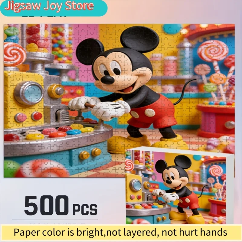 

Disney Stitch and Mickey Home Decor Print | Jigsaw Puzzle for Adult Brain Challenge, Ideal for Family Game Nights, Christmas,