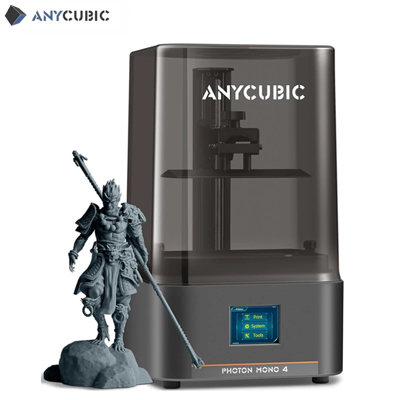 

ANYCUBIC Photon Mono 4 полимерный 3D-принтер 7 дюймов 10K моно ЖК-экран размер печати 153,4*87*165 мм настольные детские игрушки модели «сделай сам»