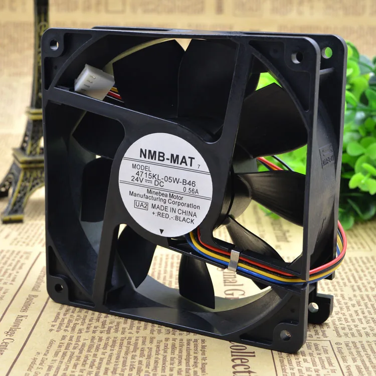 

НОВЫЙ ОРИГИНАЛ 4715KL-05W-B40/B46 24 В 0,40 А/0,46 А 12038 120x120x38 мм ОХЛАЖДАЮЩИЙ ВЕНТИЛЯТОР РАДИАТОР