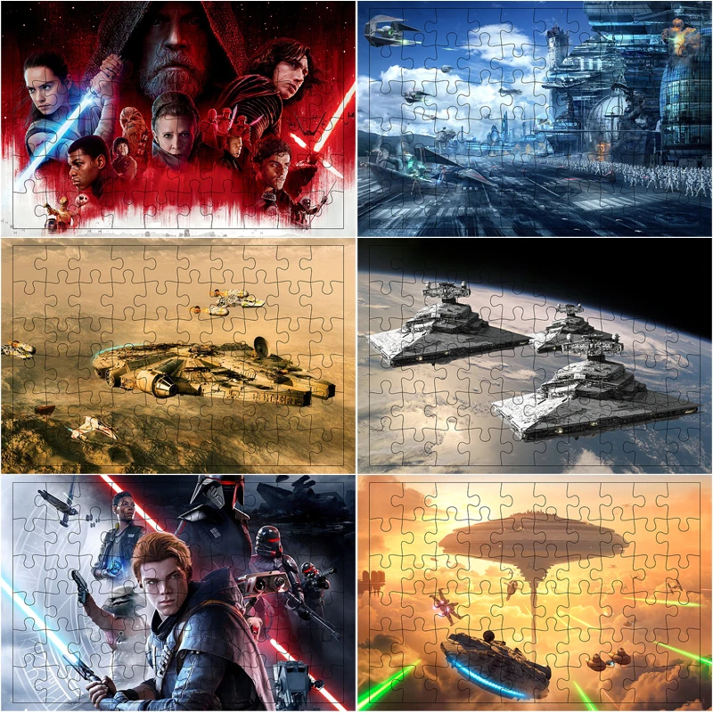 300 Pieces Puzzles Star Wars Puzzle Game Teens Relax Brain Disney Film Wooden Jigsaw Room Desk Ornament Collection Toys Game