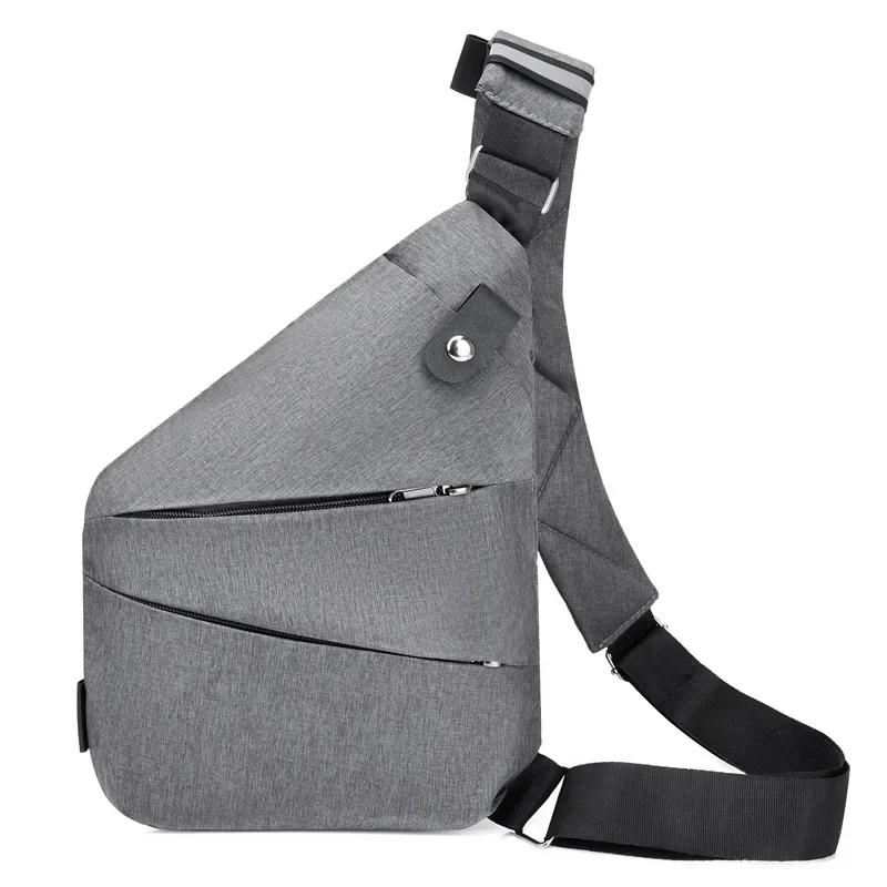 Brand Men Travel Business Fino Bag Burglarproof Shoulder Bag Holster Anti Theft Security Strap Digital Storage Chest Bags