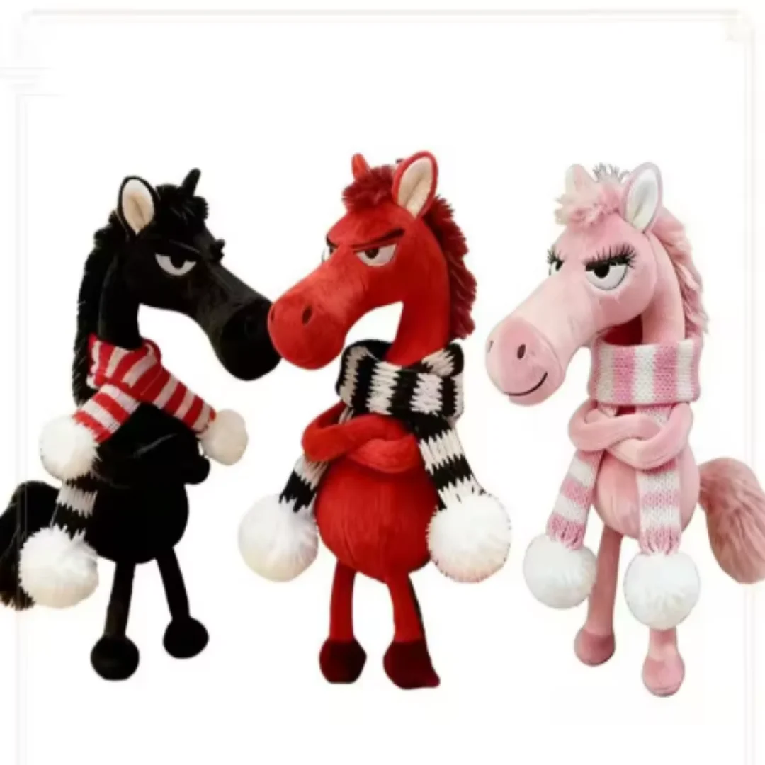 2026 New Plush Doll New Year's Mascot of the Year of the Horse Plush Pony Toy Backpack hanging accessories Christmas Gifts