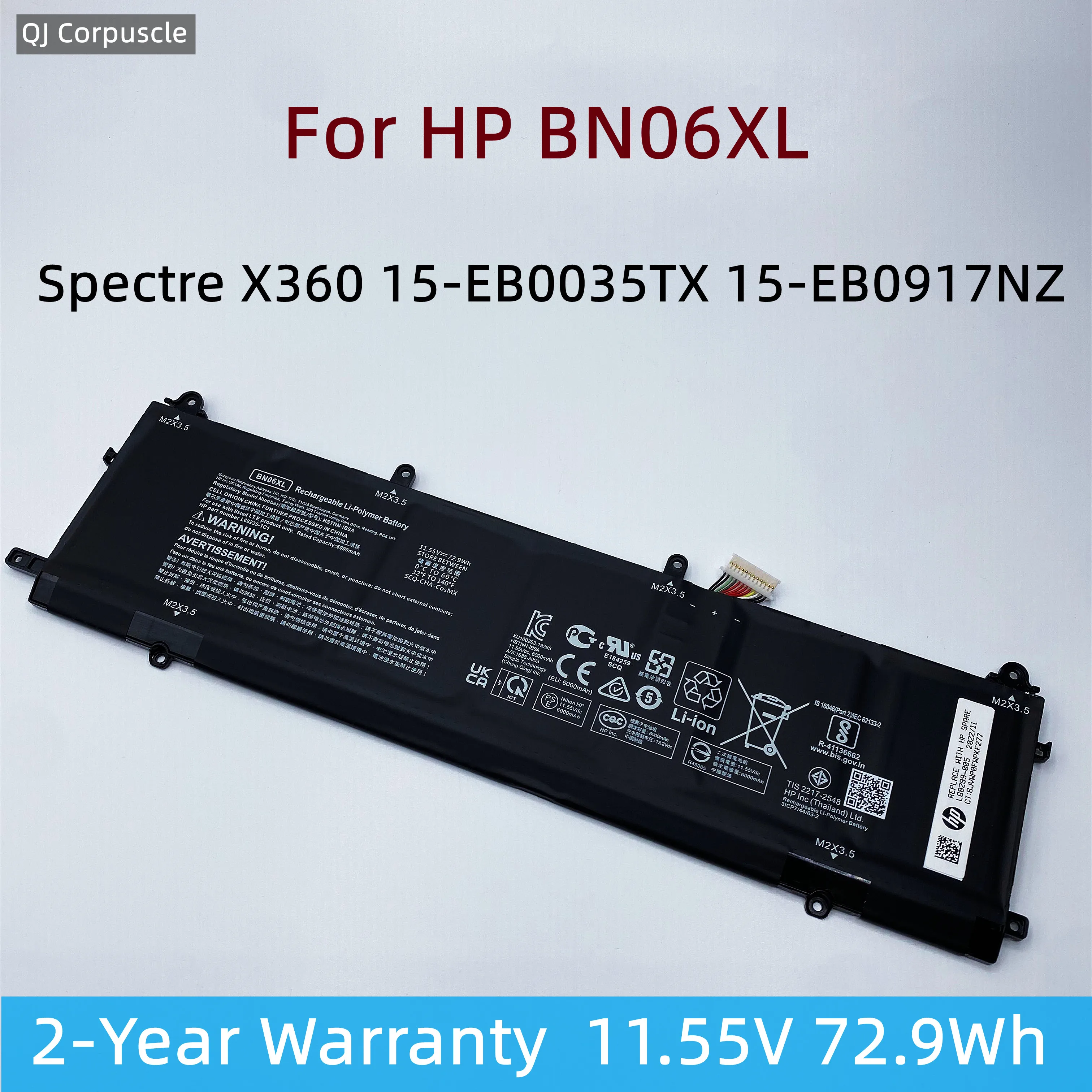 bateria original do portatil para hp spectre bn06xl x360 hstnn ib9a 15 eb0005ur 15 eb0025tx eb0035tx eb0917nz l68299005 l682351c1 01