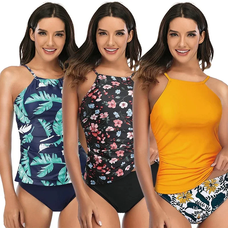 

Women Summer Two Piece Swimsuit Printed Split Bikini Set Female Sexy Swimwear Bathing Suit Soft Breathable Beachwear