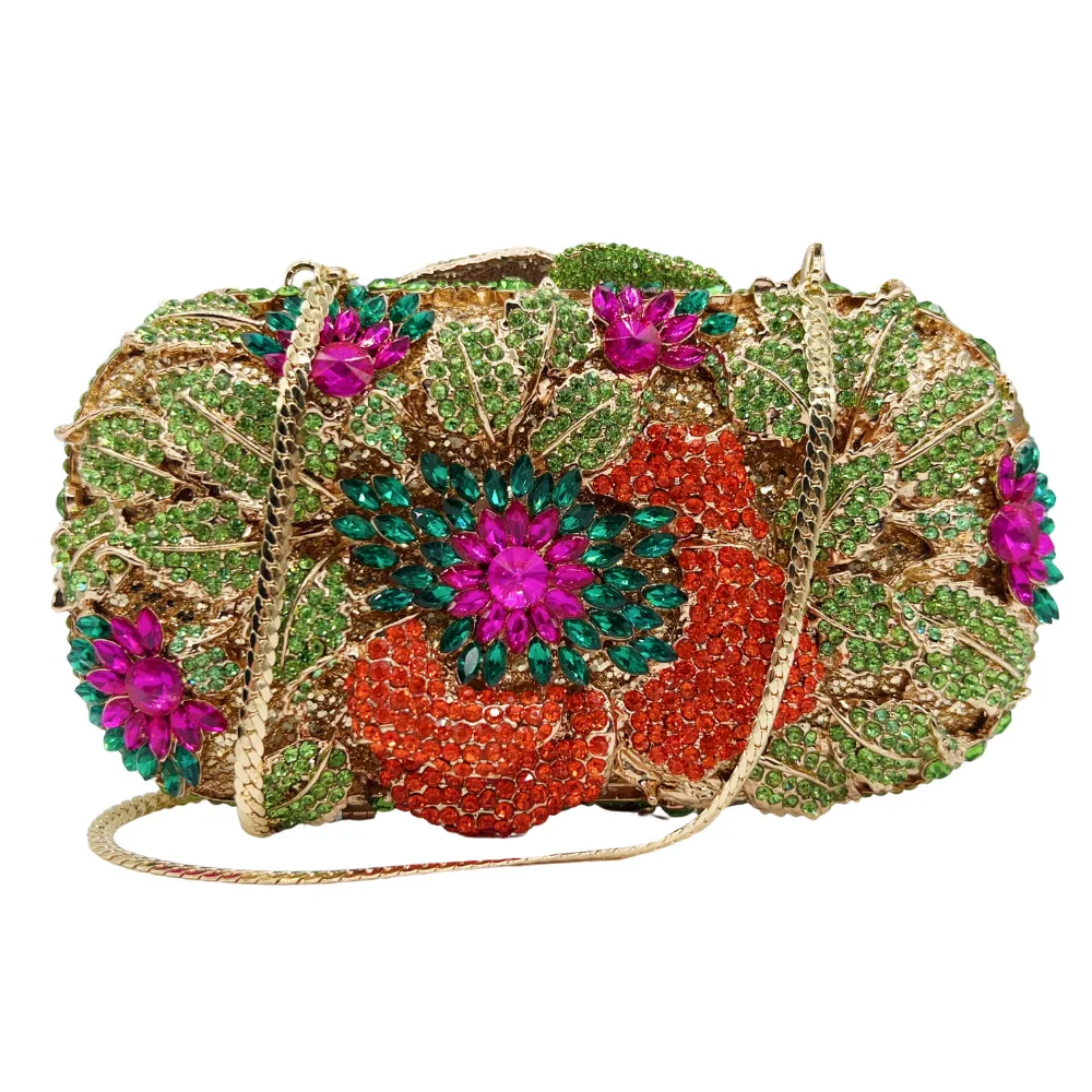 Metal Full Diamond Dress Cheongsam Bag Wedding Banquet Will Hold Women's Bag Clutch Bag