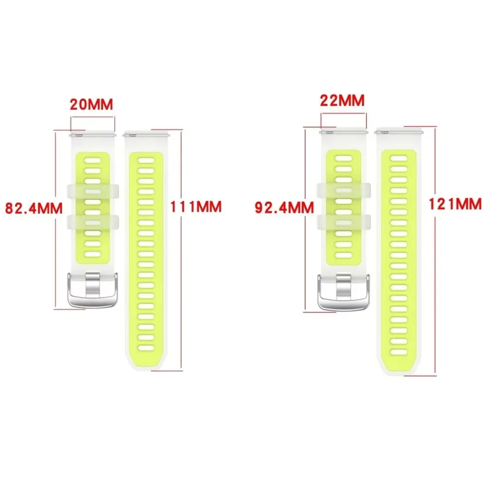 22mm 20mm Semi-Transparent Silicone Strap For Huawei Watch GT7-6-5-4 GT7-6-5 Pro 46mm Two-Tone Sports Band For Huawei Ultimate 2