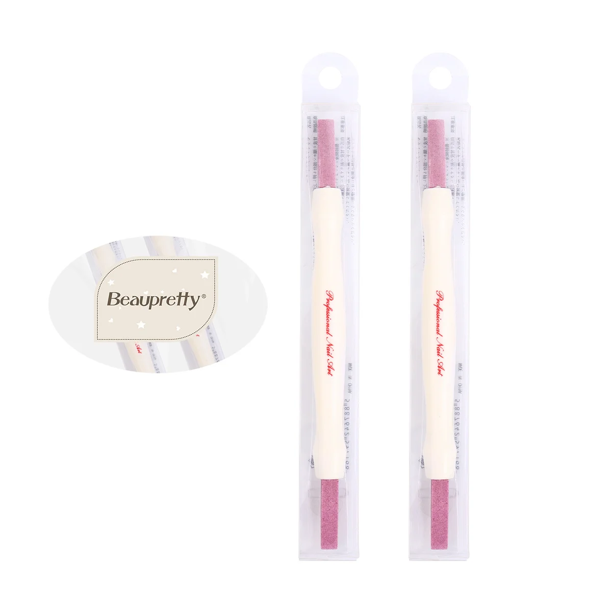 2 pçs vara de polimento de unhas premium manicure esfrega ferramenta de polimento removedor de pele morta arquivo de unhas ferramenta de cuidados apontador