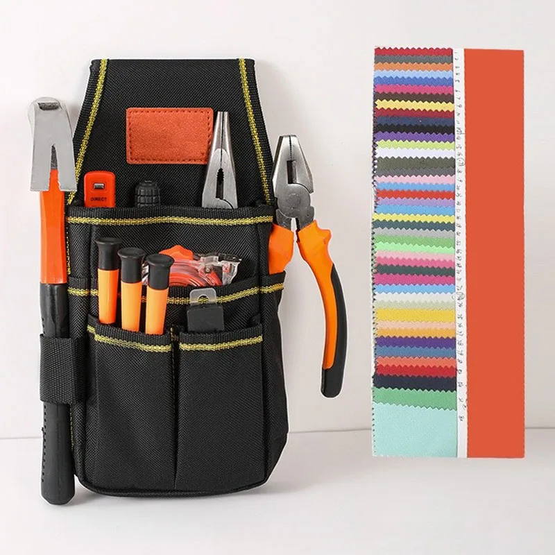 JUSTINLOU 1PC multifunctional tool waist bag storage adjustable thickness wearresistant hardware tool kit waist bag Oxford cloth