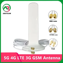 Cable Dual 5G 4G LTE 3G GSM antena Omni WiFi 600 ~ 6000Mhz15dbi enrutador aéreo para amplificador de señal con SMA RPSMA TS9 macho