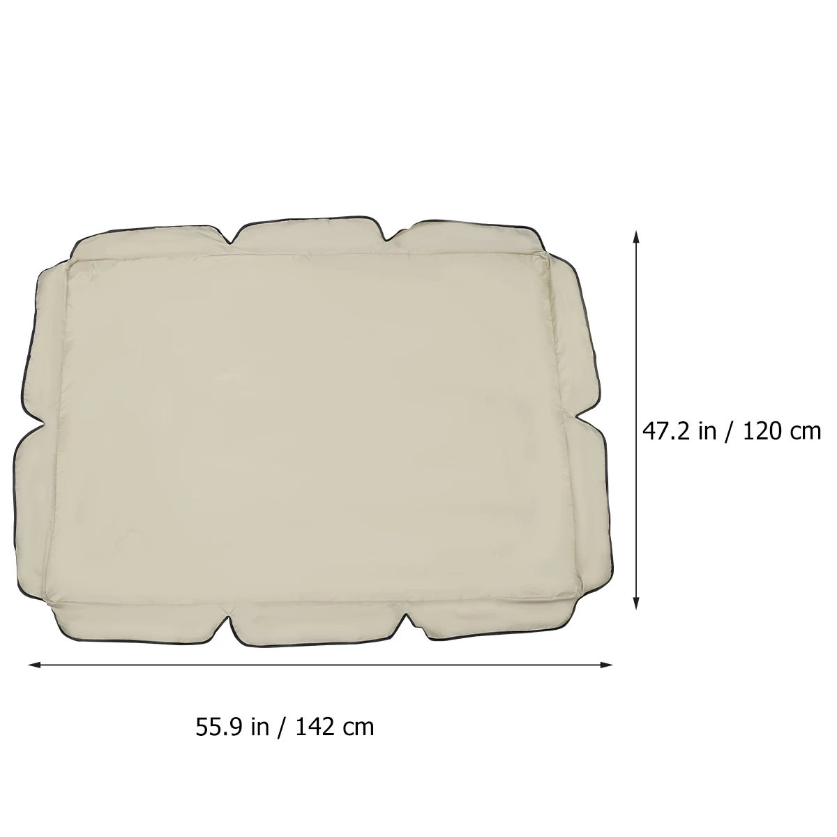 

Outdoor Swing Cover Sofa Heavy Duty Covers Garden Furniture Waterproof Beige Dustproof Protection Child