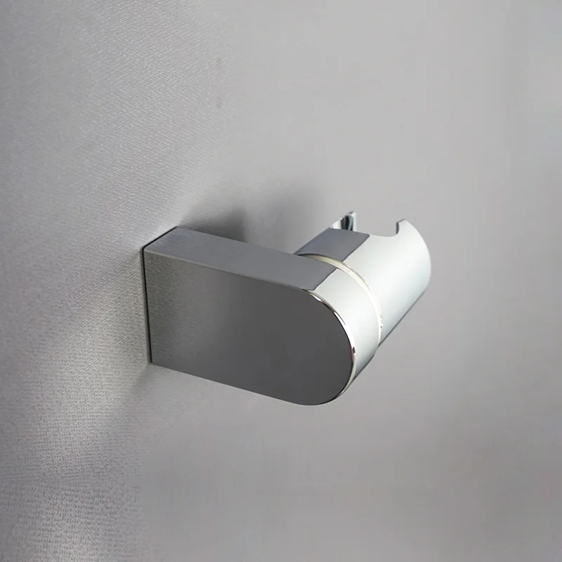 ABS plastik duş başlığı tutucu cilalı altın braketi standı dönebilir banyo kullanımı için standart boyut banyo aksesuarları