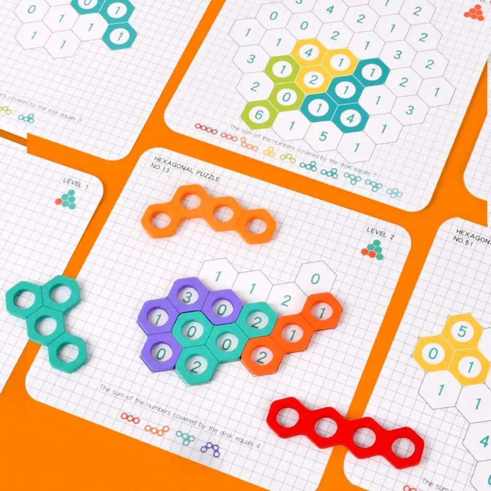 Logisches Denken Training Berechnung Spiel Waben Puzzle Spielzeug digitale Form Matching Spiele pädagogische Mathe Spielzeug für Kinder