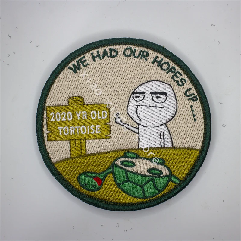 Custom Patch Embroidered Singapore Zoo Iron-On/Sew-On Patch Applique welcome to customize y & Loop Personalized Badge For Hoodie