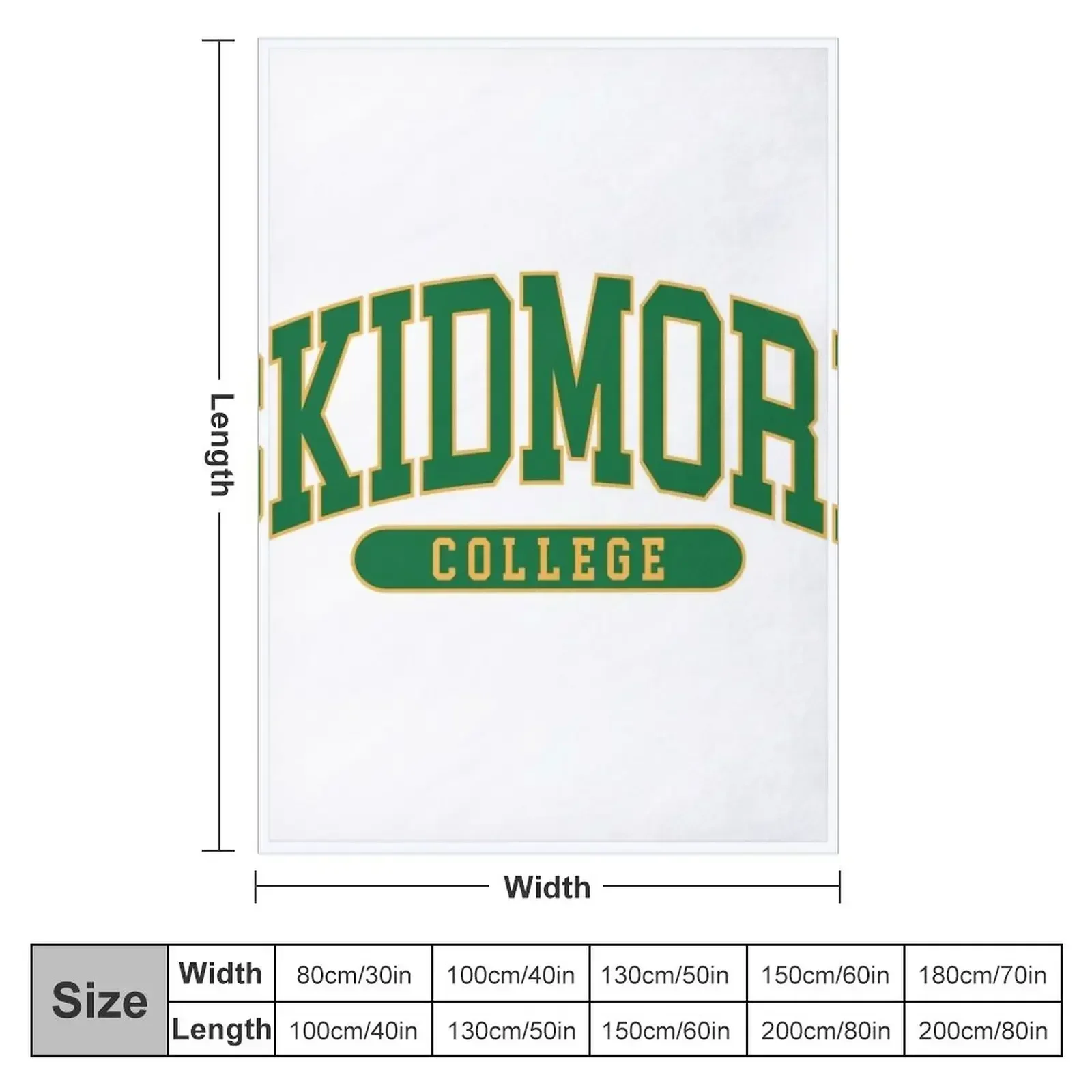 skidmore - college font Throw Blanket couch cozy soft plush fuzzy picnic outdoor blanket