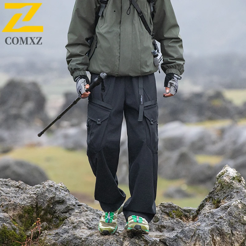 الكلاسيكية الرجال فائدة السراويل جديد 2025 الخريف عادية يندبروف تنفس السراويل التنزه التخييم الدراجات الشارع نمط البضائع السراويل