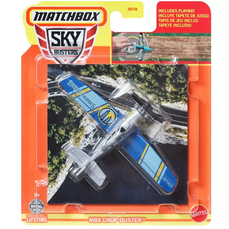 Original Matchobox Sky Buster Cruiser Crop Duster Airbus Bubble Copter Hypersonic Twin Boom Helicopter Toys for Boys Plane Model