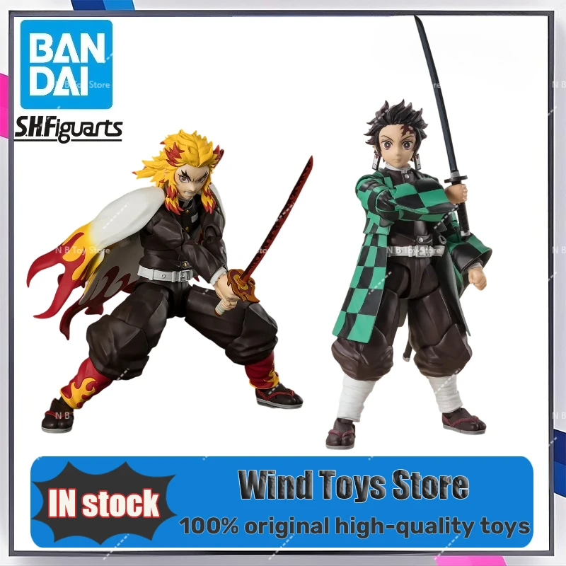 

Bandai SHF S.H. Figuration Demon Slayer Kyojuro Rengoku Action Figure Full-body Anime Figurine Finished Model Kit Toy Gift