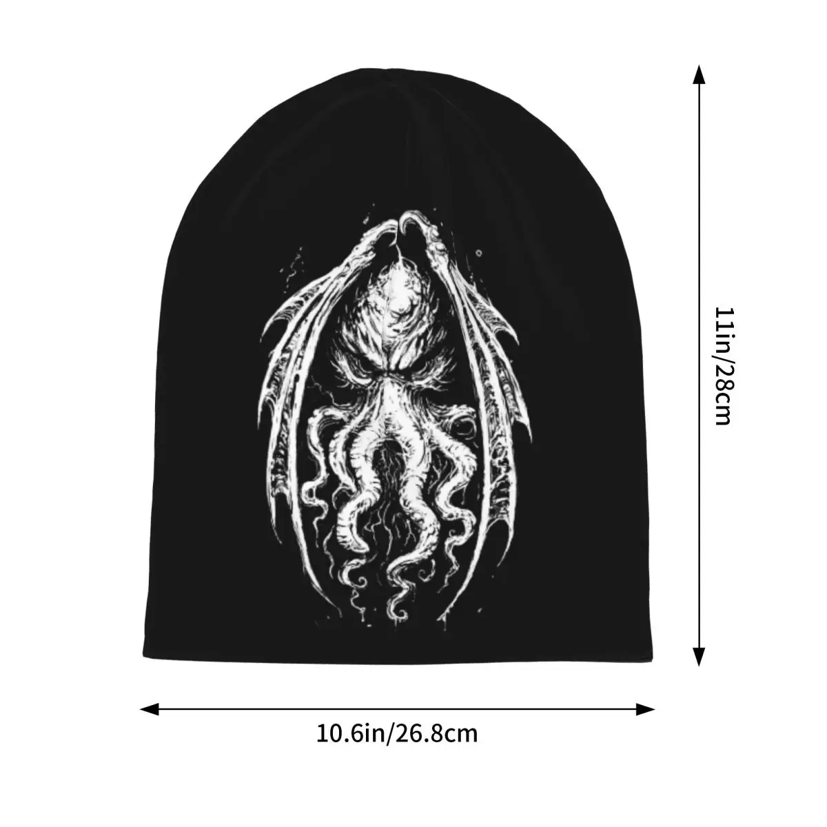 Cthulhu Mythos Lovecraft Horror Men Women Adult Beanies Caps Knitted Bonnet Hat Warm Hip Hop Autumn Winter Outdoor Skullies Hats