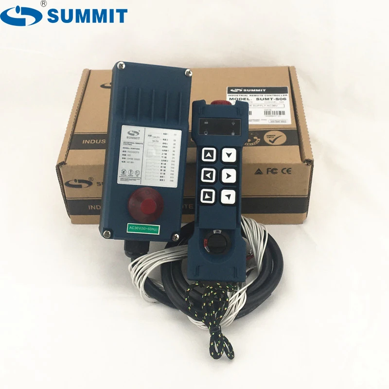 SUMMIT 6 single speed drucktasten elektrische hoist und kran industrielle radio fernbedienung SUMT-S06