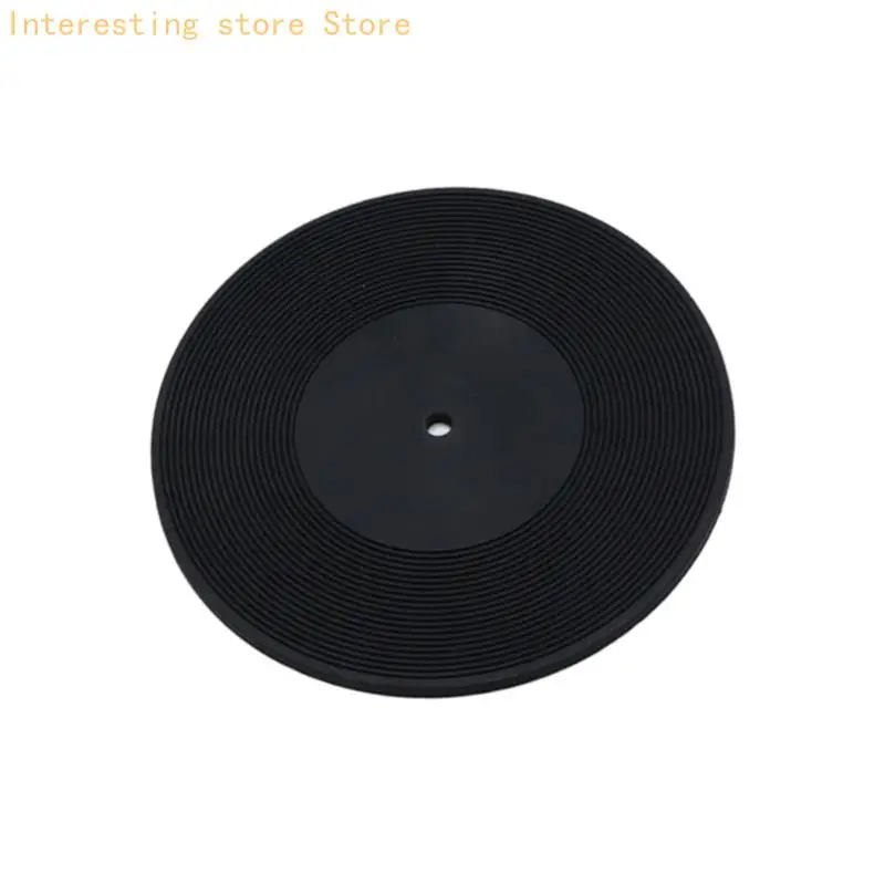 Mini-Schallplattendeck-Pad 10 aus Silikon mit strukturierter Oberseite für Heimmusik 55KC – Detail 8