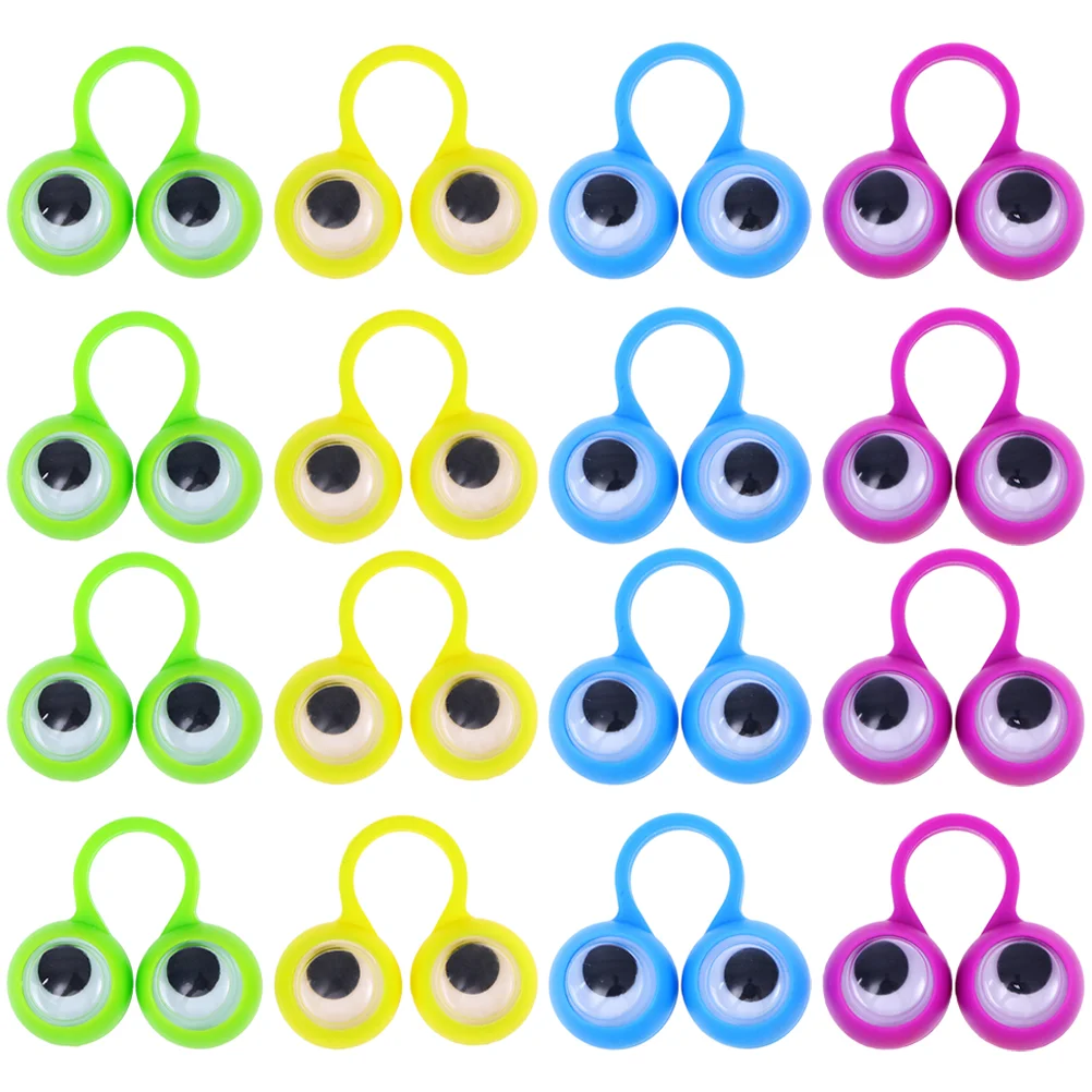 24pcs Novel Finger Puppet Kids Plaything Portable Educational Toys Eyes Creative Learning Fun Children Gifts