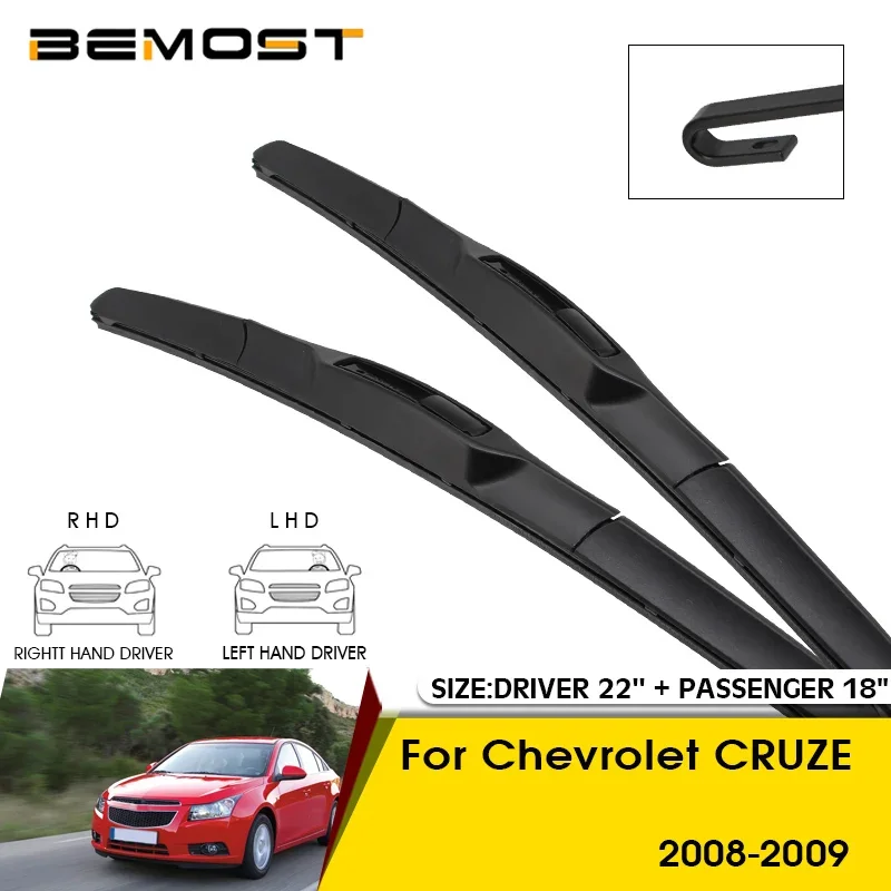 

Car Wiper Blades For Chevrolet CRUZE 2008-2009 Windshield Windscreen Front Window Blades 22"+18" Car Accessories