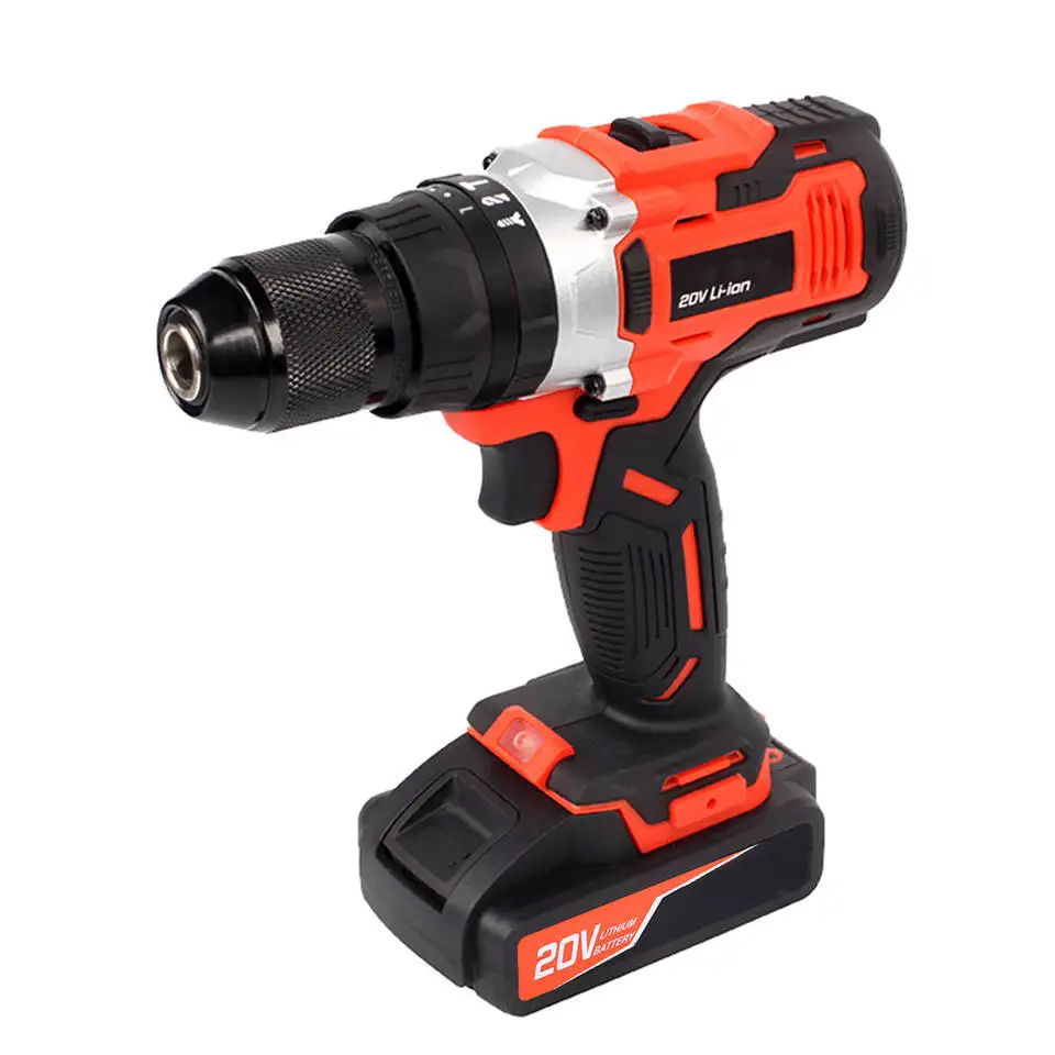 Высококачественная двухскоростная электрическая дрель Canpro 20 в, набор инструментов, беспроводная дрель, бесщеточная электрическая дрель Высококачественная двухскоростная электрическая дрель Canpro 20 в, набор инструментов, беспроводная дрель, бесщеточная электрическая дрель