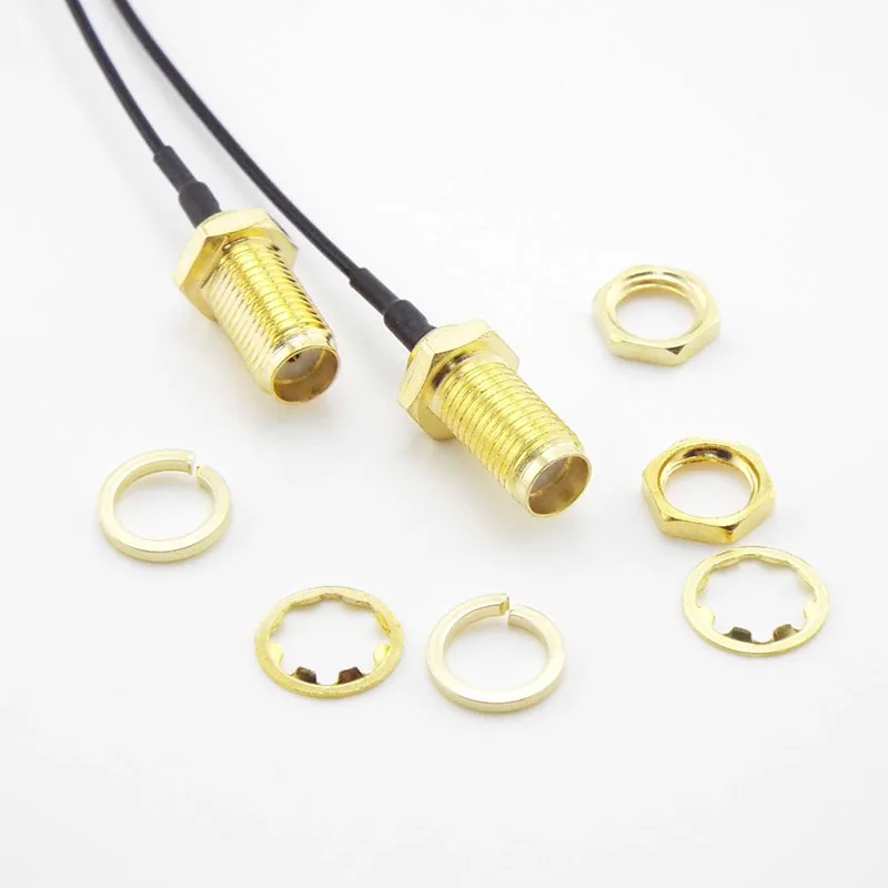 SMA female to RP SMA Female to uFL/u.FL/IPX/IPEX UFL RG1.13mm Antenna RF solder Cable IPX Extension Connector WiFi Pigtail W28