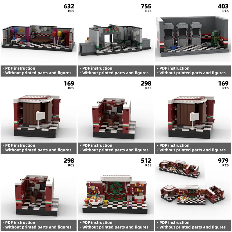 

Классика возвращается! Тематические строительные блоки для видеоигр, интегрирующие элементы, фильмы ужасов создают свой собственный thrilling world.