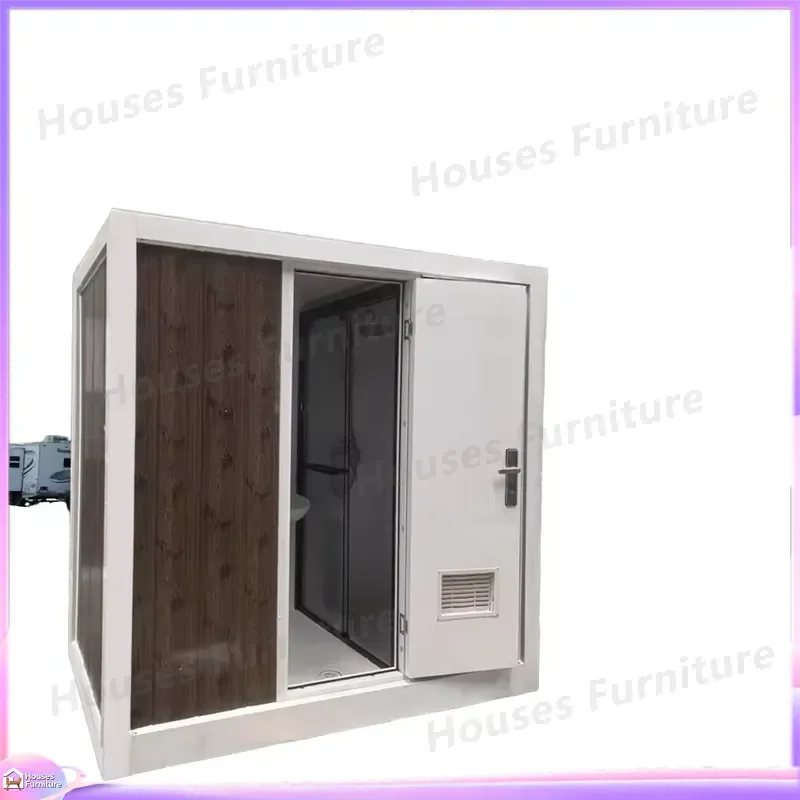 Industrial Outdoor Portable Bathroom Shower Room with Toilet Steel Modular Mobile Toilet Cabin for Camping Construction Site