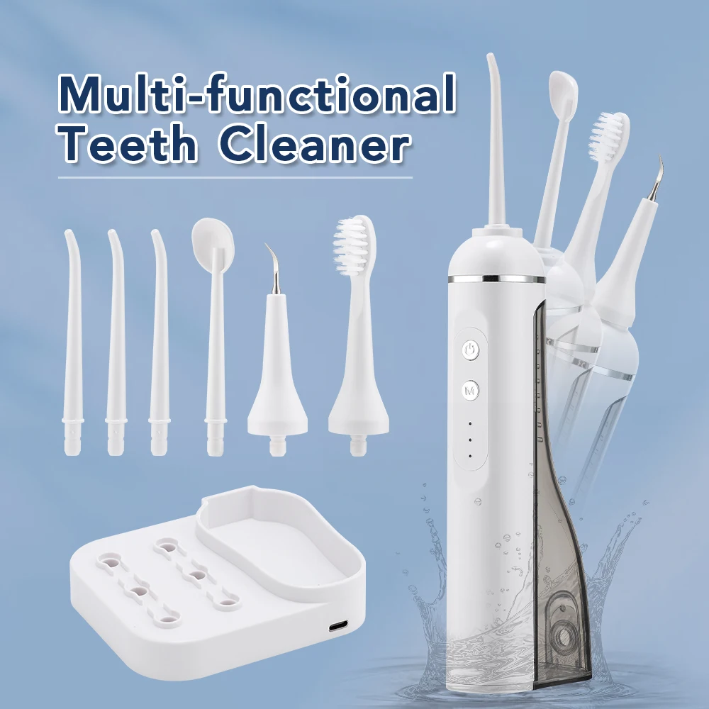 3-in-1 Multi-Function Oral Irrigator Water Flosser Dental  Pick Tip Household 3 Modes Teeth Cleaner Portable Electric Toothbrush