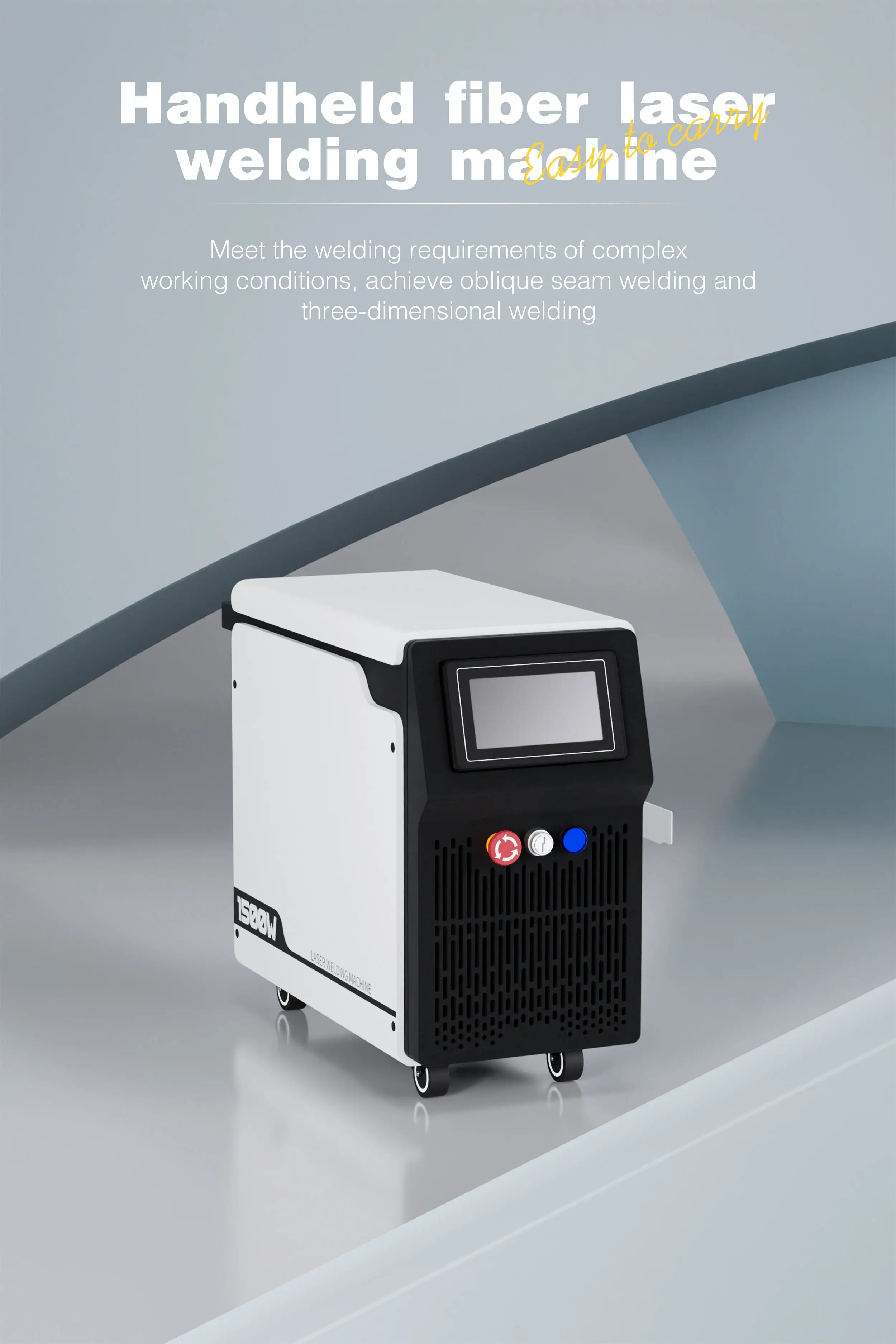 2000 W Raycus/MAX Handfaserlaserschweißgerät, hocheffizientes Laserschweißgerät mit Drahtvorschub für Metall, Stahl, Kupfer