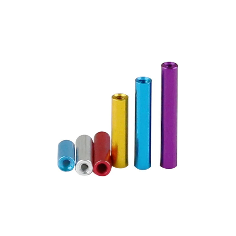 Aluminum Standoff M2 OD3.5mm Colourful Round Female Thread Standoff Spacer Extend Nut Anodized  Length 6/8/10/12/14/1517/18~50mm