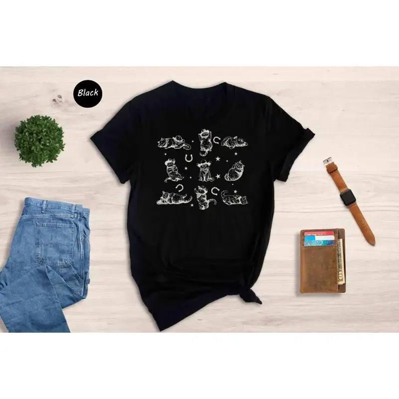 Cowboy Cats T Shirt Western Vintage Retro 90S Cowgirl