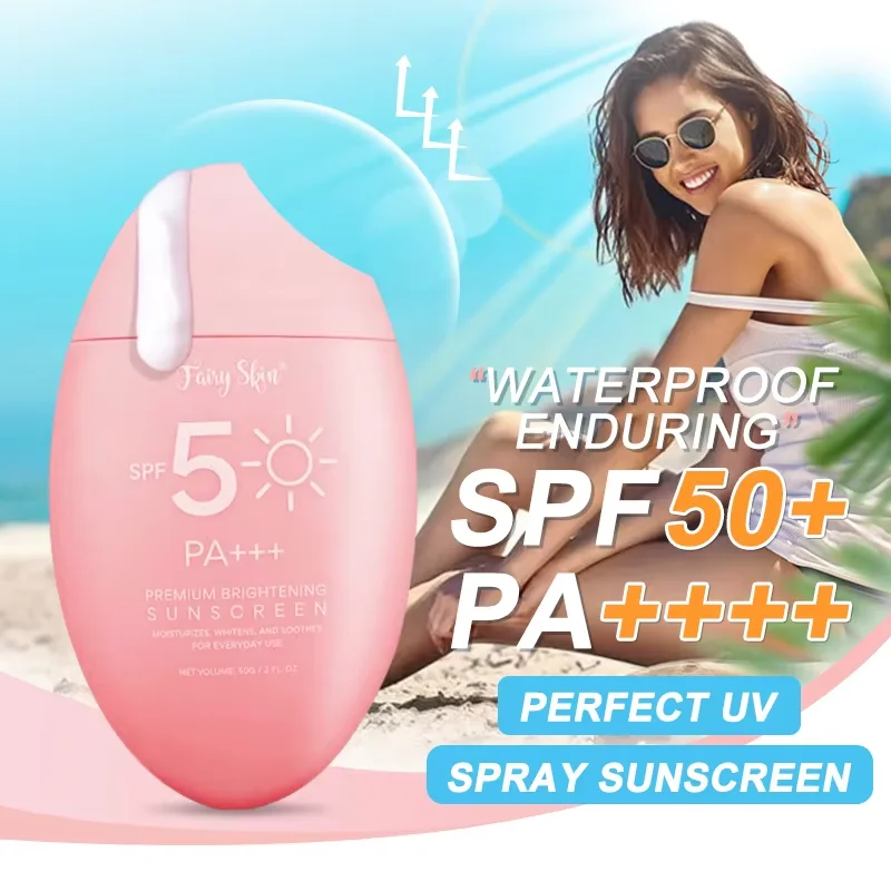 SPF 50 Body Sunscreen Light Thin Refreshing Sunscreen Protector Solar Sun Protection Cream Solar Blocker For Korean Women Face