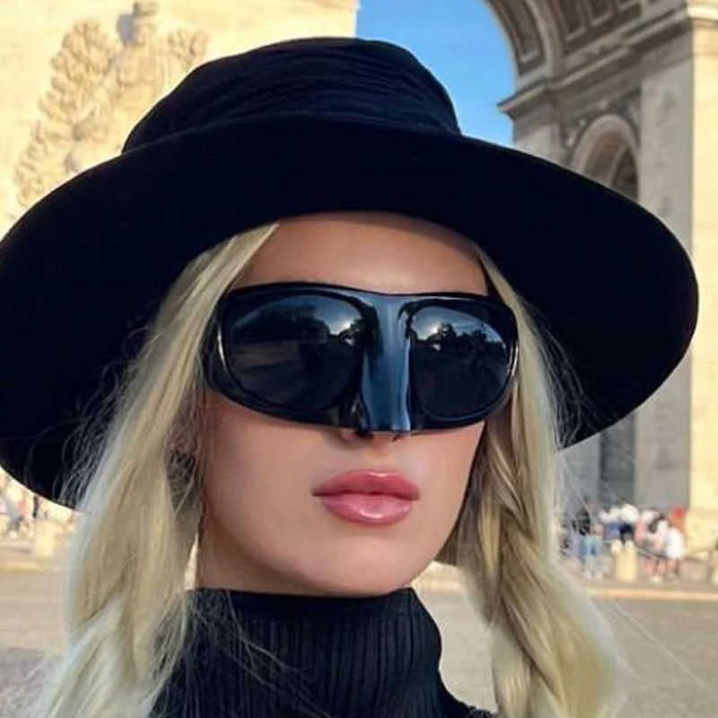 2023 New Y2K Fashion Oversized Funny Party Black Outdoor Sunglasses for Women Vintage Punk Sun Glasses for Men Female Shades