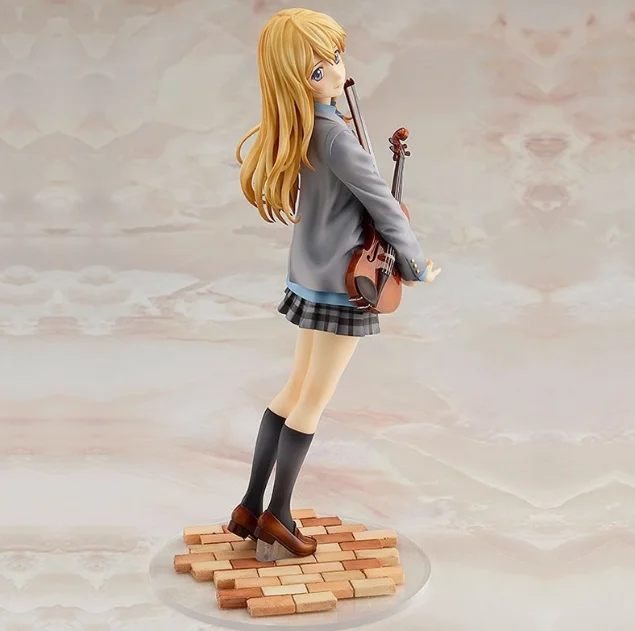 Ihre Lüge im April Miyazono Kaori Actionfigur 1/8 Miniaturmodell Kreuzzeiger Modell Violine Zweidimensionales Geschenk für Kinderspielzeug