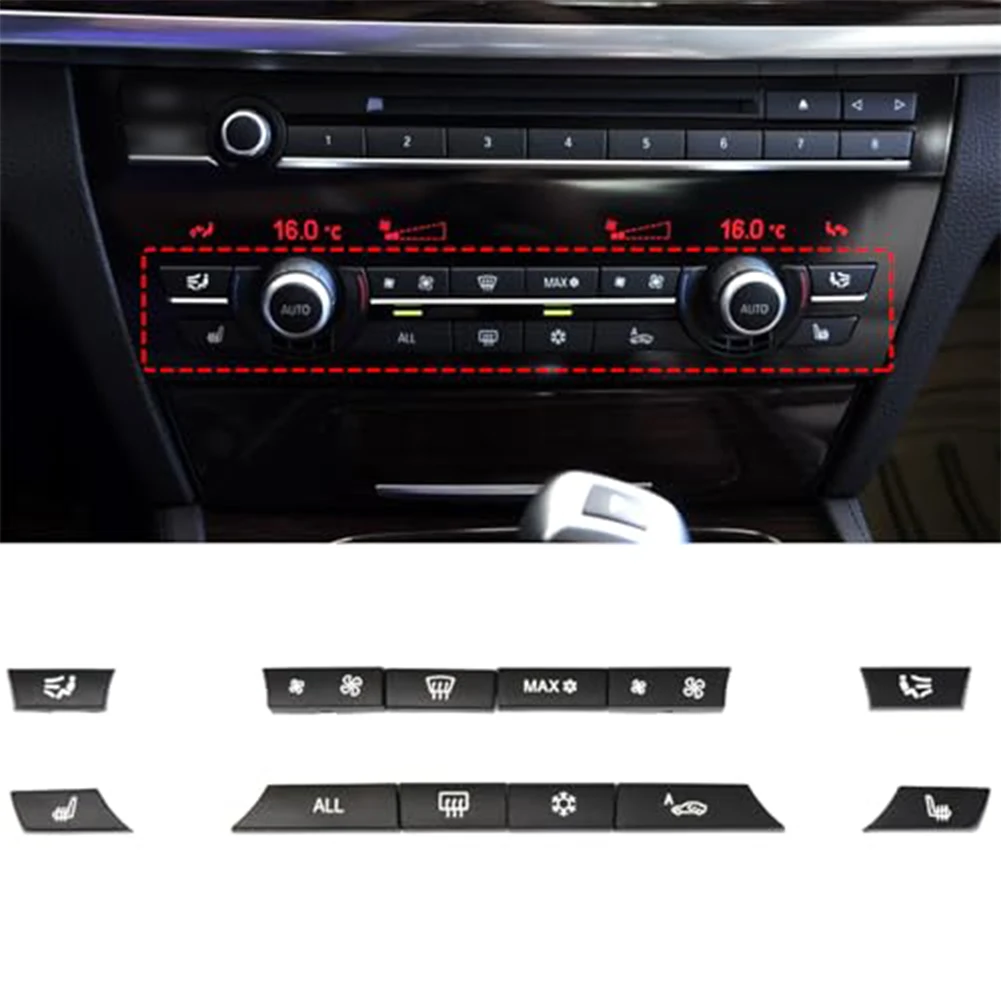 

12pcs A/C Switch Buttons for BMW For 5 Series For F07 F10 F11 6 Series F06 F12 F13 7 Series F01 F02 F03 F04 Easy Installation
