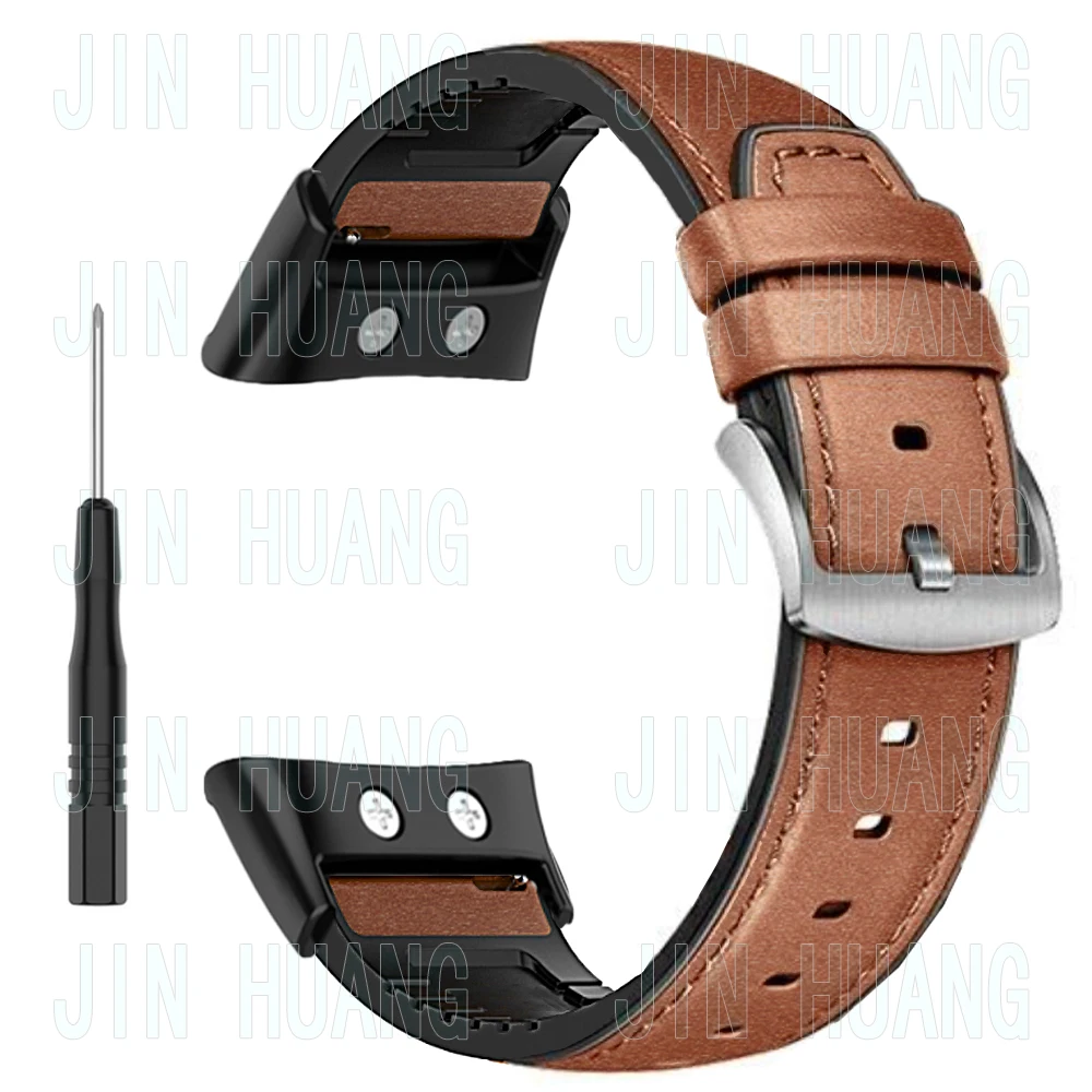 สายหนังซิลิโคนสำหรับ Garmin Forerunner 45S สายนาฬิกาข้อมือสำหรับเปลี่ยนสายรัดข้อมือ Garmin SWIM 2ข้อต่อโลหะ