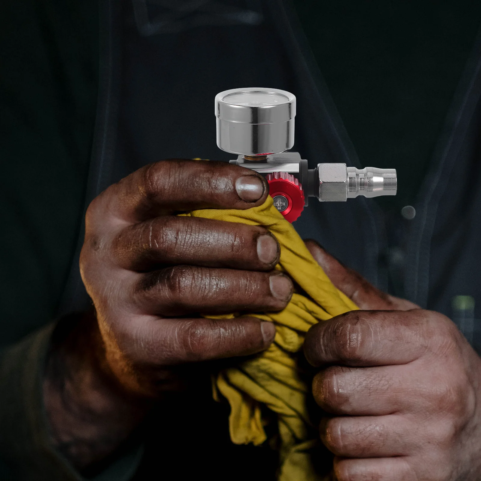 

Air Pressure Regulator G1 4 Paint Sprayer Regulator Valve Accurate Pressure Control Pneumatic Tool Air Compressor Gauge