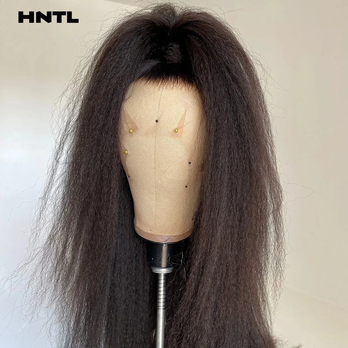 Pre Plucked 13x6 13x4 HD Lace Drawstring Glueless Lace Frontal Wigs 100% Human Hair Real HD Lace Yaki Straight Wigs for Woman