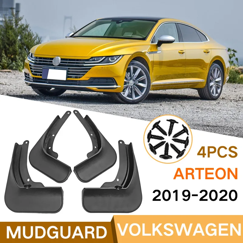 4pcs Car Mud Flaps Mud Guards For Volkswagen VW Arteon 2018 2019 2020 Mudguards Splash Guards MudflapsTyre Fenders Accessories