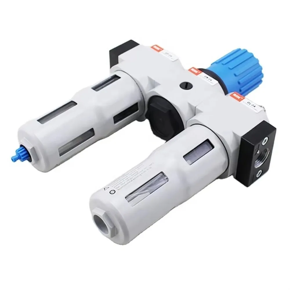 FRC LR HR Mini Maxi Pneumatic Filter Regulator Lubricator FRL Unit Air Source Treatment Triplet Combo